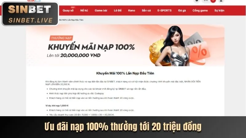 Trang chủ 8888vnd với nút đăng nhập